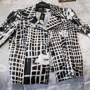 Womens Clara S Sparkling Black & White Art Print